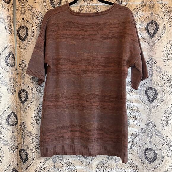 Soft Surroundings Lavender Palm Tree Sweater Tunic Size Medium - Picture 2 of 6